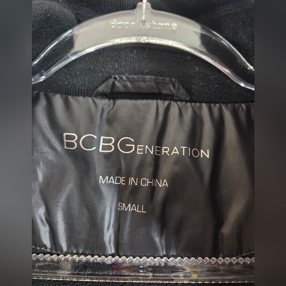 BCBGeneration Black Longline Quilted Lightweight … - image 7